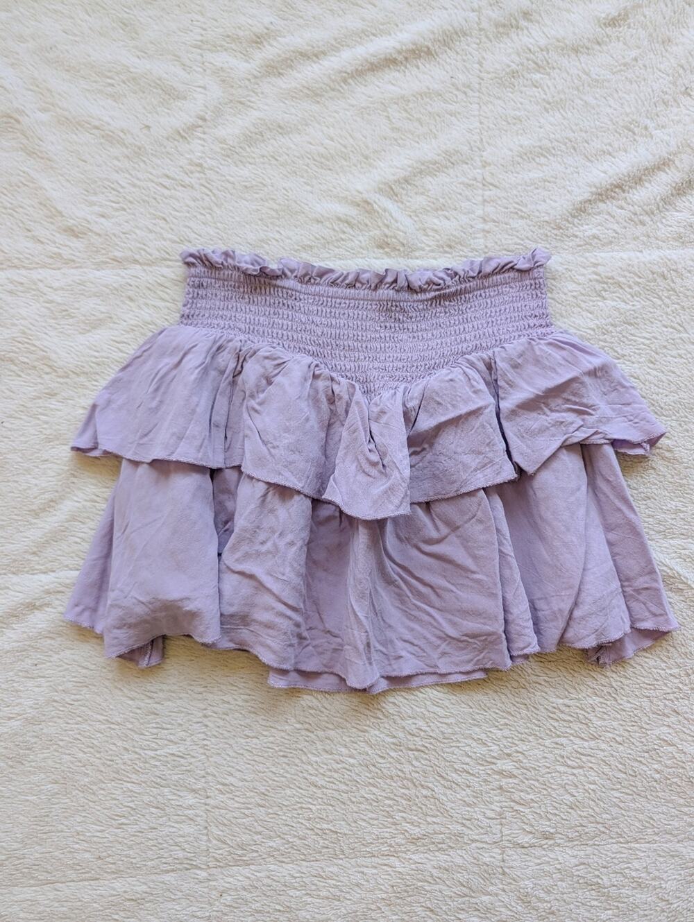Katie J Tiered Ruffle Mini Skirt - Picture 1 of 3